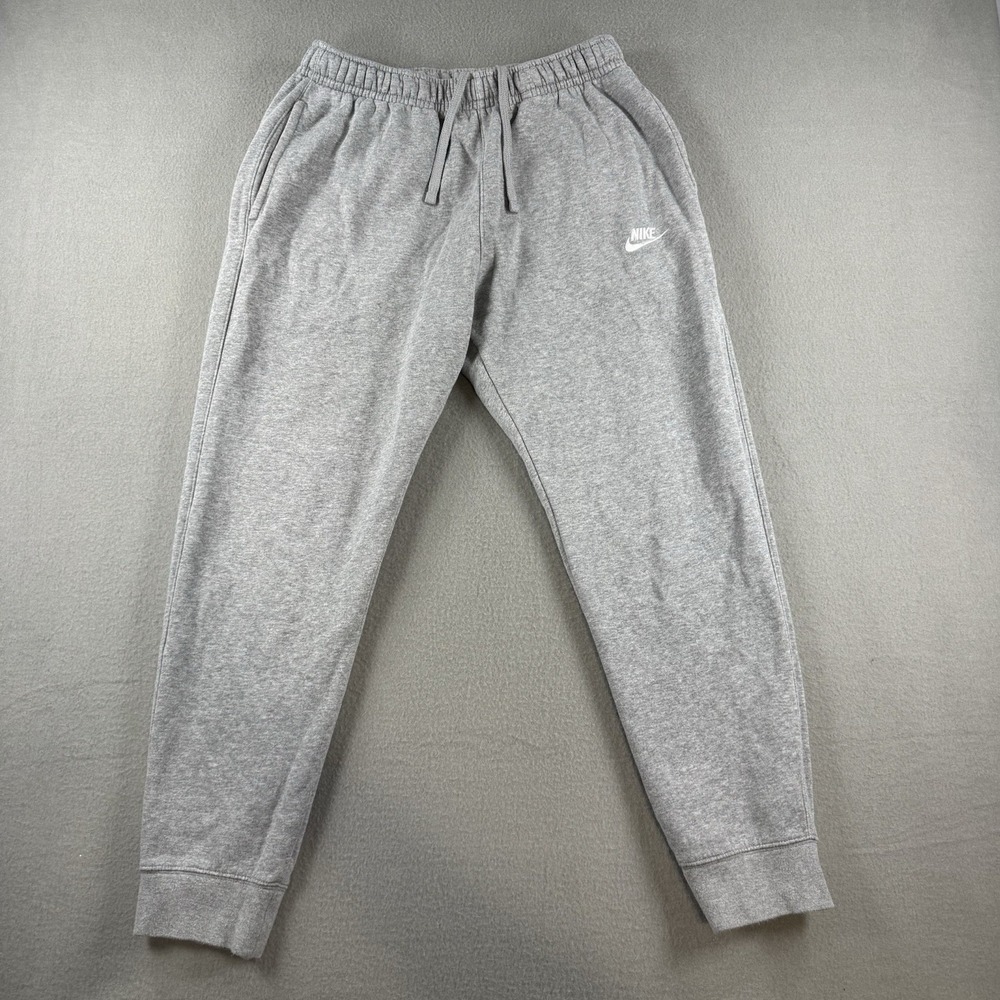 Nike Sportswear Club Fleece Joggers Mens M Gray Heather Sweatpants BV2671-063